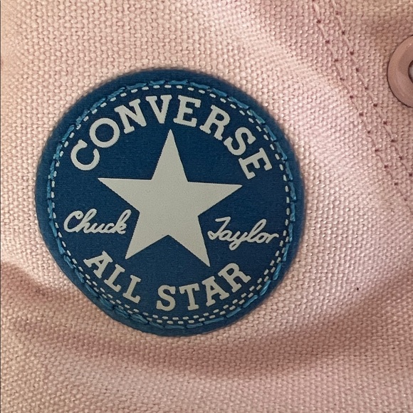 Converse All Star Move Baby Pink w/ Blue Soles - WORN ONCE - Picture 4 of 4